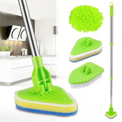 Multifunctional Bathroom Shower Tile Cleaning Mop Kit